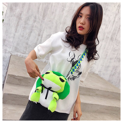 A Travel Froggy  Cute Little backpack Bag  FROG Son Doll