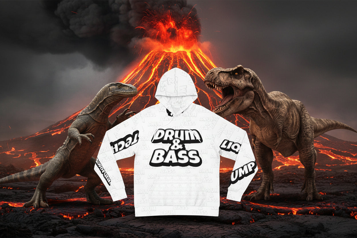 Drum & Bass HOODIE LIMITED EDITION - Streetwear Style for   DA JUNGLE  MASSIVE !!