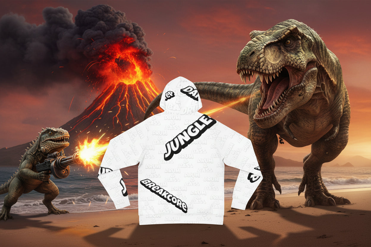 Drum & Bass HOODIE LIMITED EDITION - Streetwear Style for   DA JUNGLE  MASSIVE !!