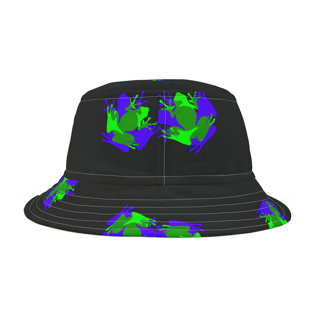 NEON FROG BUCKET HAT