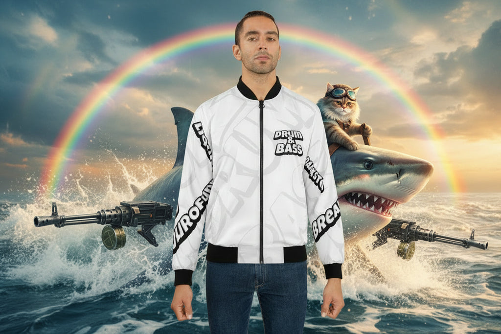 BOLD DESIGN Men’s Bomber Jacket — All-Over-Print Statement Outerwear PRINCE EDITION