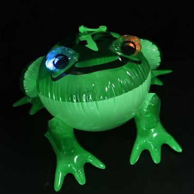 Pvc Inflatable Eyes Light-emitting Frog Inflatable Toy Light-emitting Big Frog Inflatable Spotted Frog